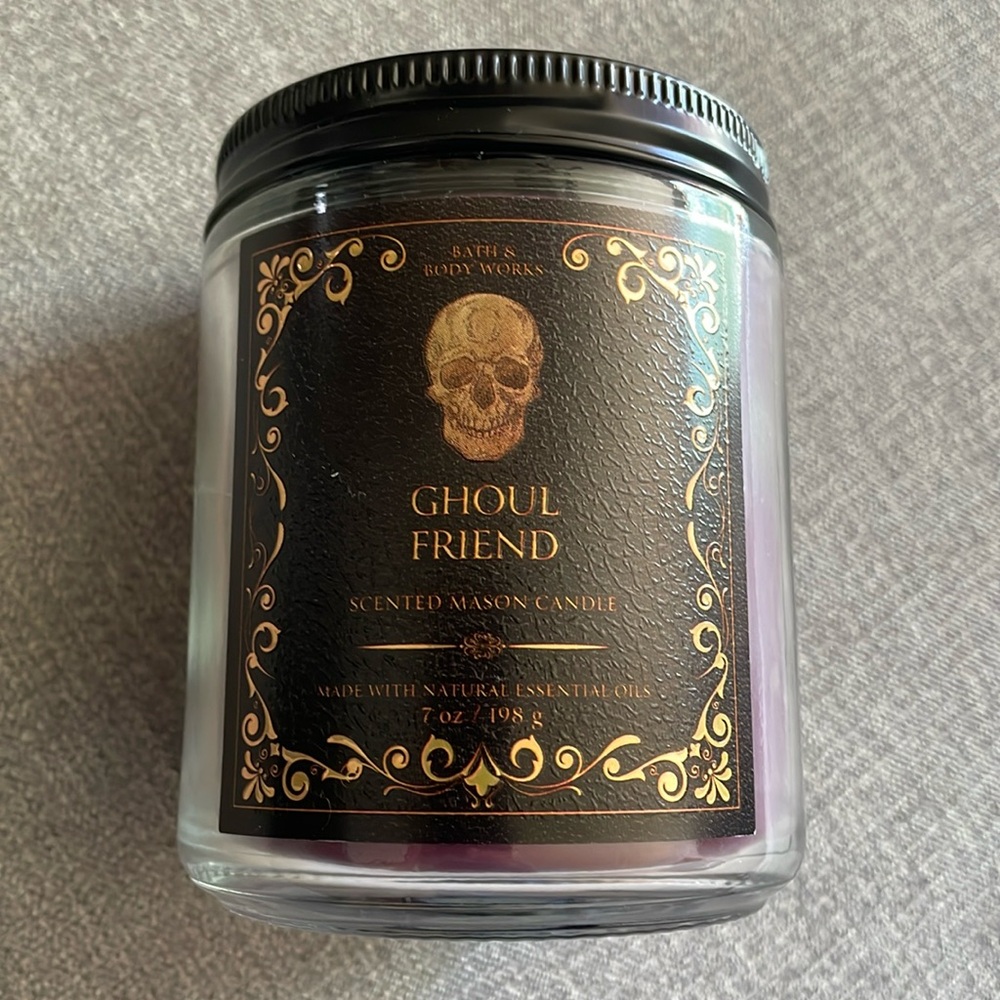 Bath & Body Works Ghoul Friend Scented Mason Halloween Candle